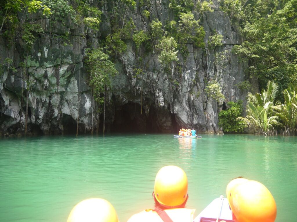 Entering the Underground River