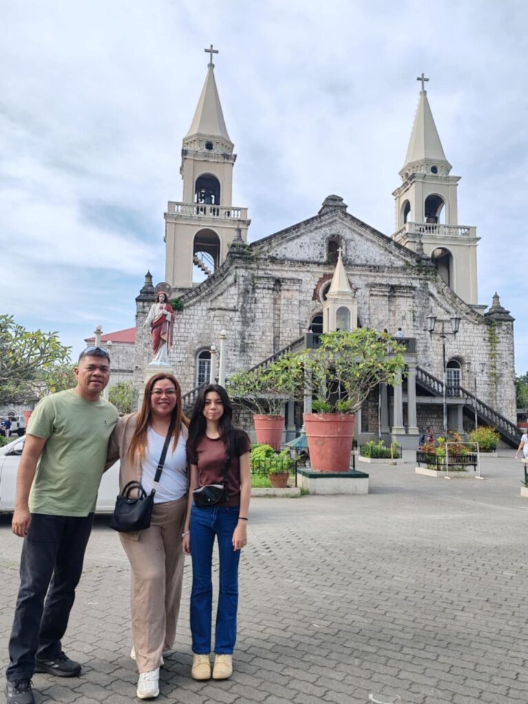 Jaro Cathedral behind us—grounded, grateful, and present