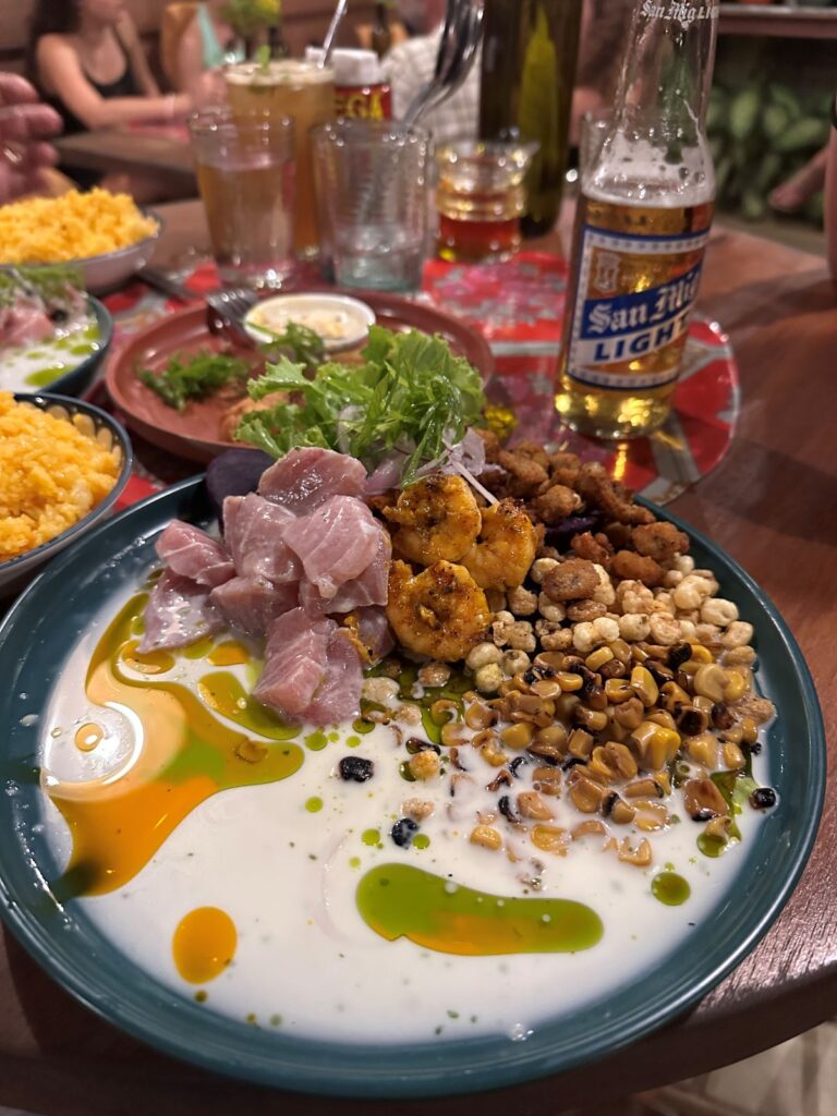 CEV really takes the traditional Filipino ceviche to a whole new level. Fresh, vibrant, and perfectly paired with an ice-cold San Mig Light.