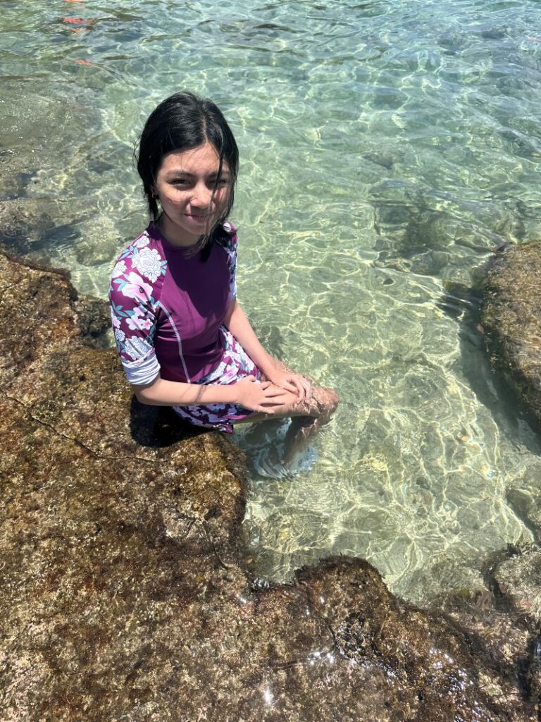 Nyah at Magpupungko Rockpool