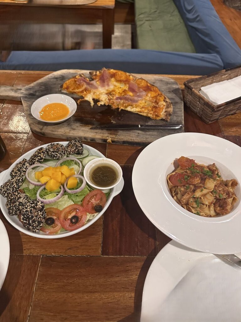 Pizza, Pasta and Tuna at Kermit