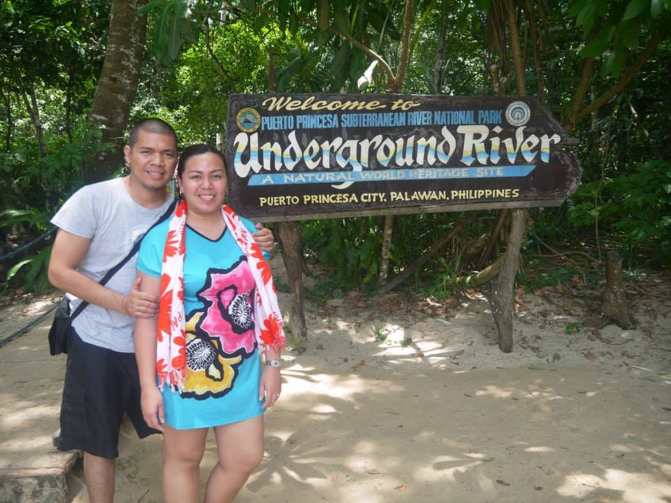 Us at Underground River