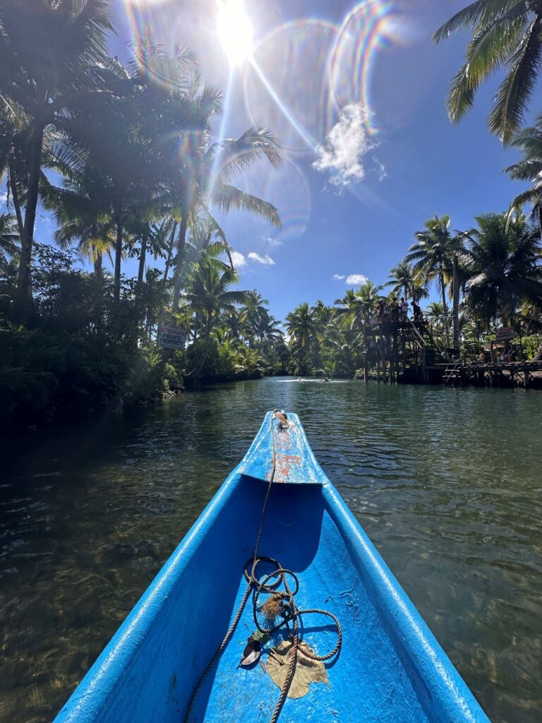 Canoe ride along the Maasin River