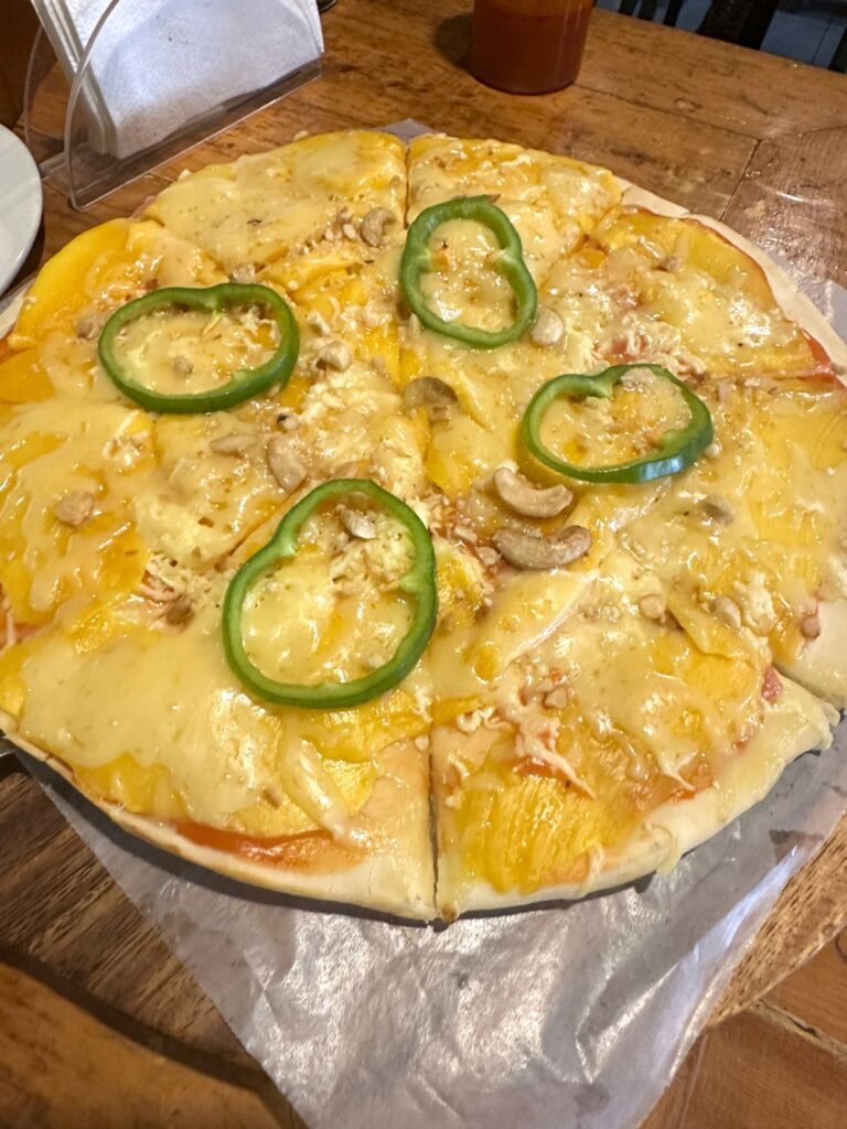 Mango Pizza at the Pitstop