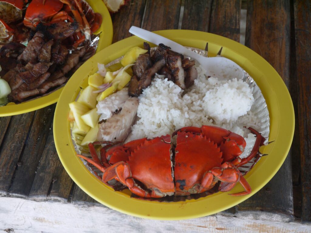 Food during Island Hopping