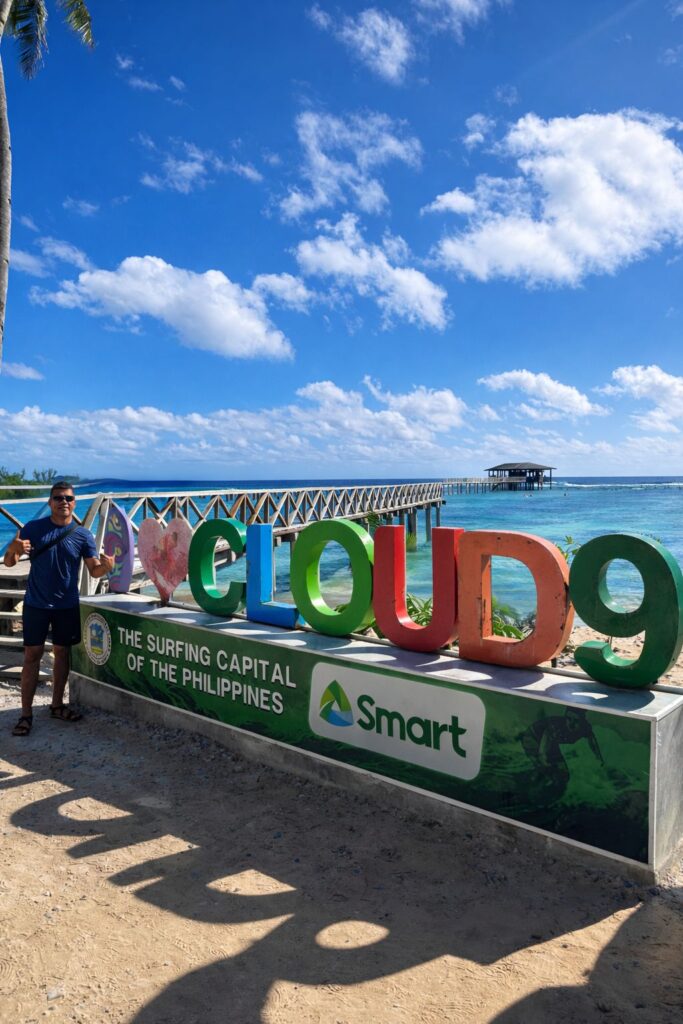Jason in cloud 9 boardwalk, siargao